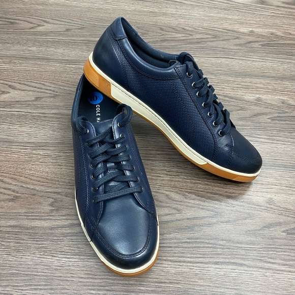 cole haan navy blue sneakers